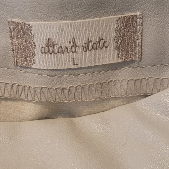 Altar'd State Cream Fringed Mini Skirt Cocktail - Picture 4 of 9